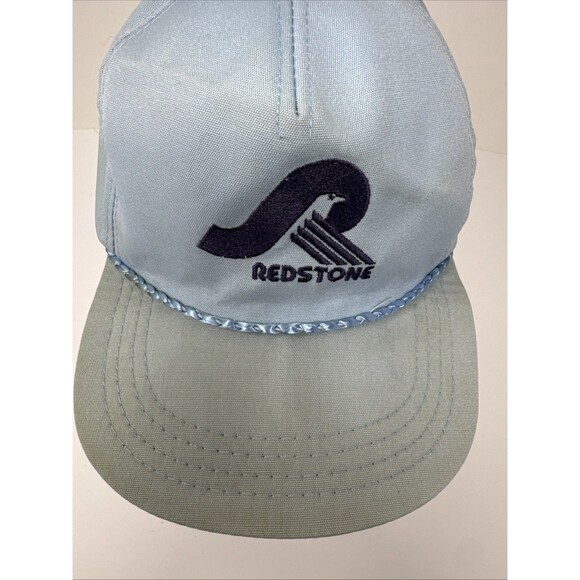 Vintage Redstone Arsenal Huntsville AL Trucker Style Hat Cap Rope Light Blue - Picture 3 of 11